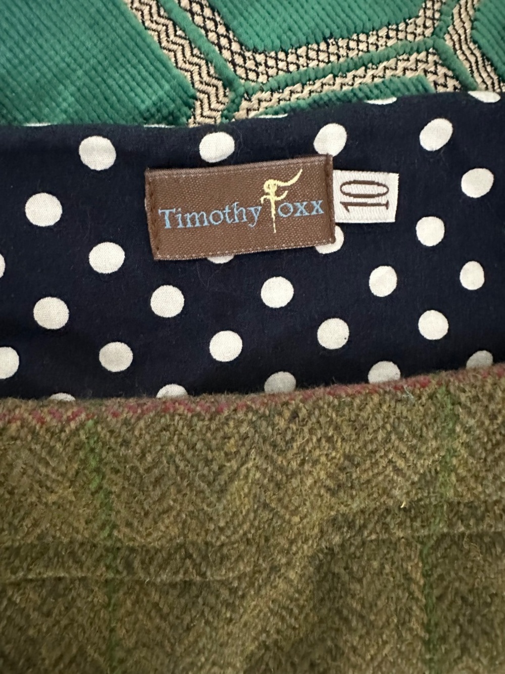 Timothy Foxx tartan miniskirt